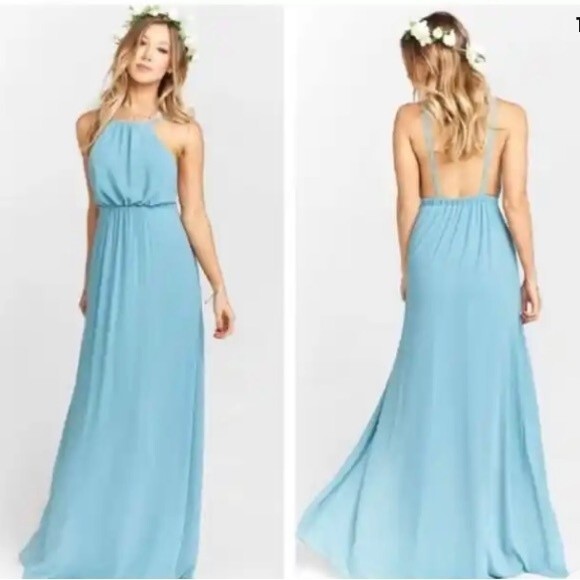 Show Me Your Mumu Women’s Amanda maxi dress size small.  Periwinkle blue.  ECU! - Picture 3 of 8